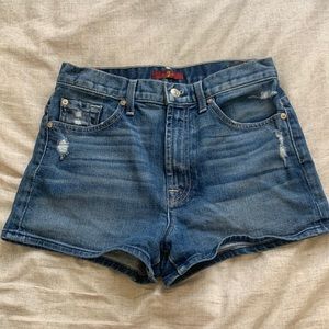 7 For All Man Kind Jean Shorts